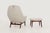 Tan Danish Modern Lounge Chair and Ottoman 1960s For Sale - Image 8 of 12