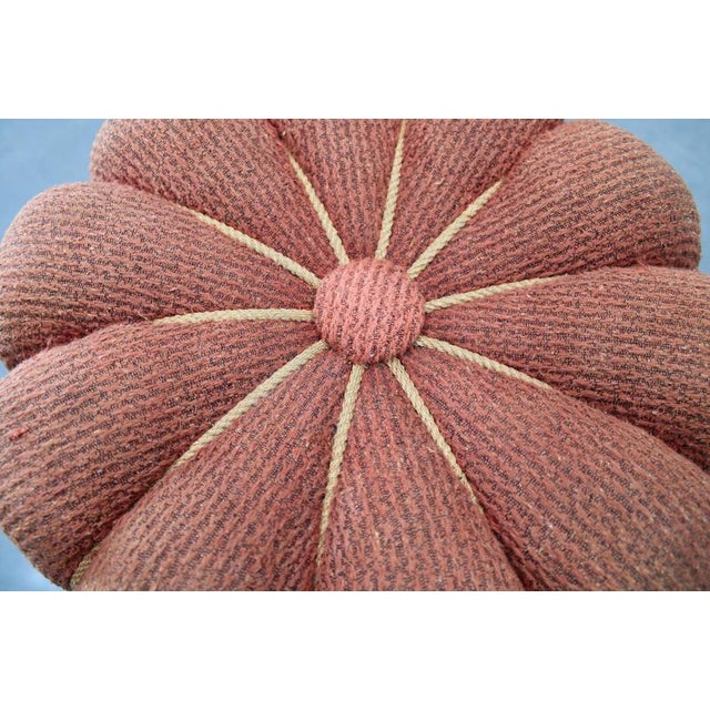 Art Deco Ottoman with Red Upholstery attributed to Jindřich Halabala, 1930s For Sale - Image 6 of 11