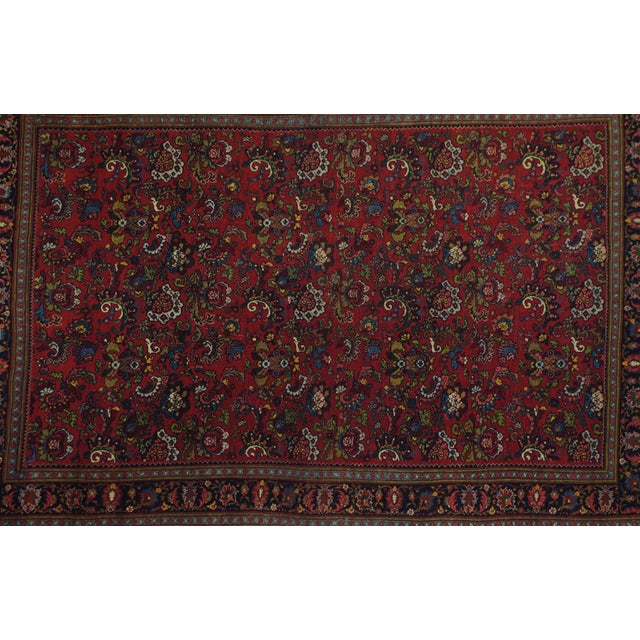 Textile Antique Halvai Bijar Rug 4'7'' X 7'0'' For Sale - Image 7 of 12