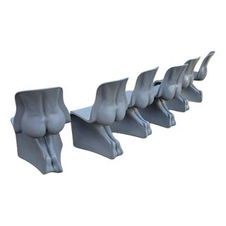 Matt Grey Her Chairs by Fabio Novembre for Casamania, Set of 6 For Sale