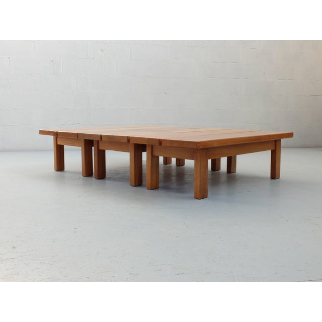 1970s Nesting Tables in Elm, 1970s, Set of 3 For Sale - Image 5 of 14