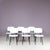 Result Chairs in Black and White by Friso Kramer for Ahrend-De Cirkel, 1950s, Set of 6 For Sale - Image 3 of 12