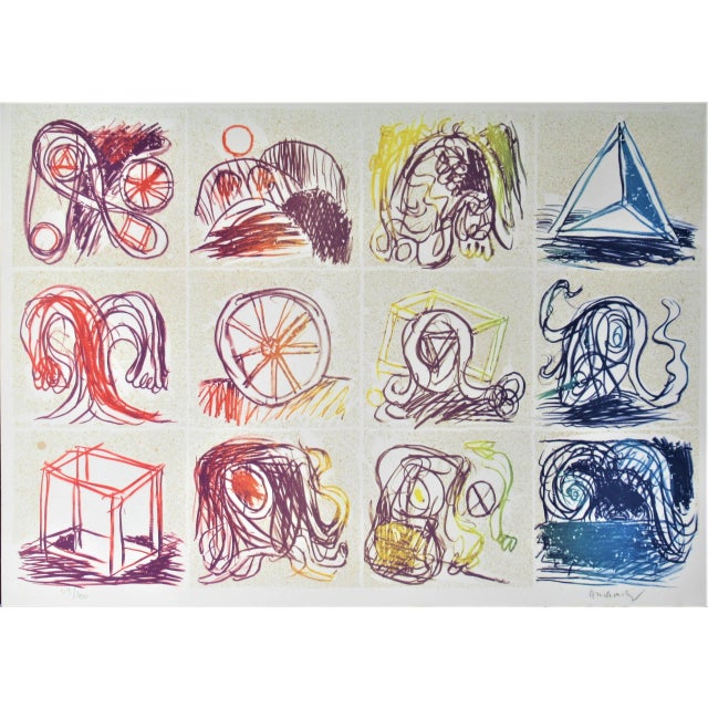 Late 20th Century Pierre Alechinsky, Inventory, Circa 1980 For Sale - Image 5 of 5