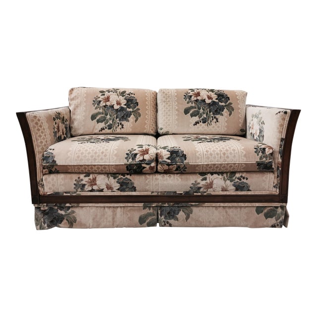 Vintage Cane Panel Loveseat Chairish