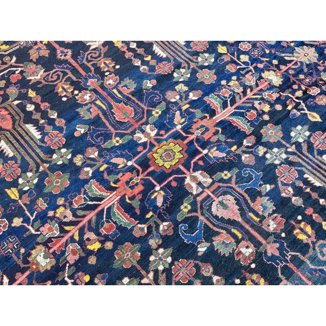 Red Vintage Bakhtiari Rug 12'6'' X 14'11'' For Sale - Image 8 of 9