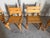Brutalist Upholstered Wooden Armchairs, 1960s, Set of 4 For Sale - Image 3 of 8