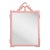 Fleur Home Garden District Lafitte Rectangle Mirror in Pink Punch, 35x55 For Sale
