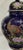 Blue Vintage Japanese Cobalt Blue Peacock Floral Gold Trim Ginger Jar For Sale - Image 8 of 8