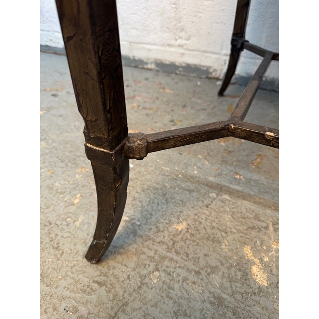 Vintage Maitland-Smith Metal Geometric End Tables, Pair For Sale - Image 15 of 17