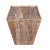This exotic reclaimed solid wood 18-inch accent table will add an eye-catching style to your living room or den. It is a...