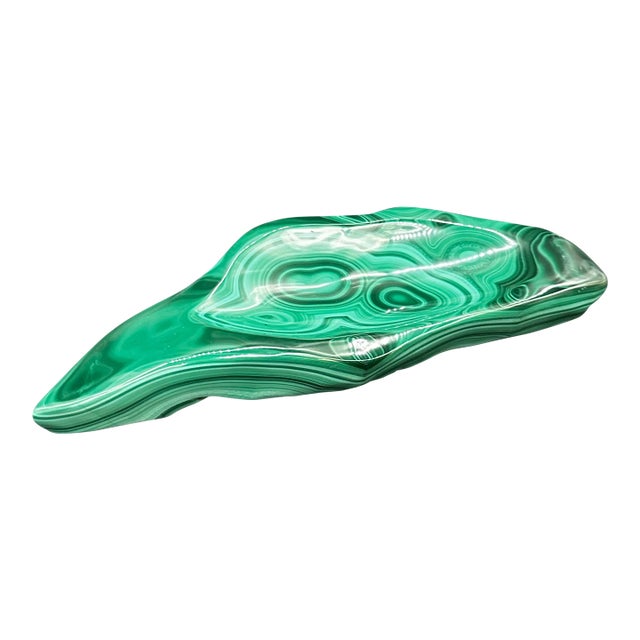Vintage Italian Malachite Ashtray 1960s For Sale