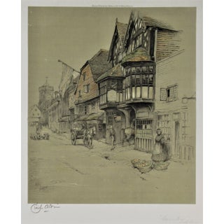 Cecil Charles Windsor Aldin, George Inn, Salisbury, Circa 1930 For Sale