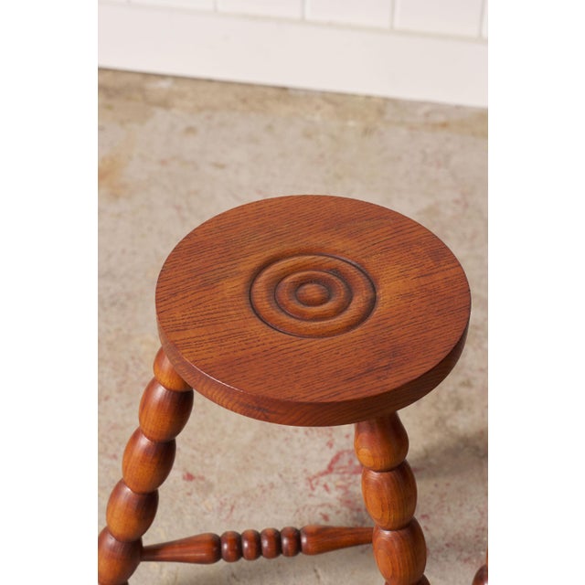 Vintage French Bobbin Stool For Sale - Image 9 of 10