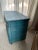 Farmhouse Antique Oak Petite Chest in Blue Paint For Sale - Image 3 of 12