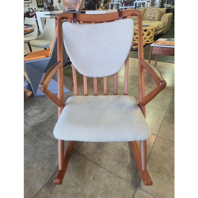 Danish Style Rocker by Benny Linden Design For Sale - Image 4 of 9