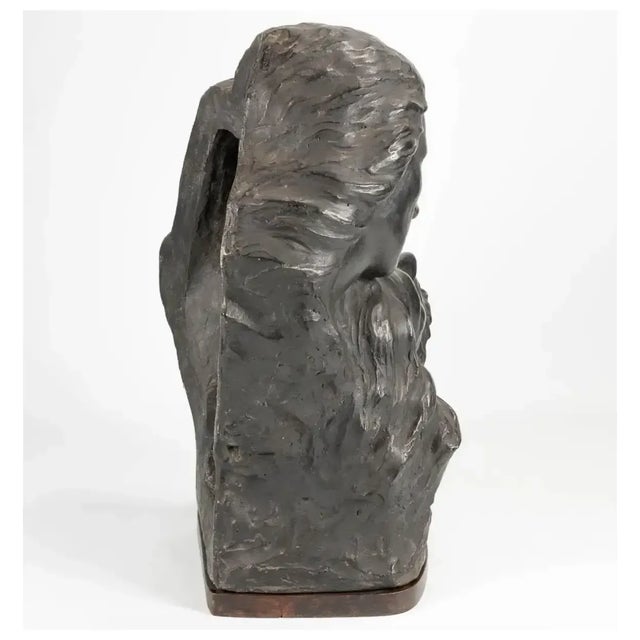 Ceramic 19th Century Monumental Stoneware Sculpture of the the Holy Family Consists of the Child Jesus, the Virgin Mary and Saint Joseph For Sale - Image 7 of 12