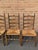 Vintage Set of Four Colonial-Style Ladderback Dining Chairs With Rush Seats | Farmhouse, Shaker, French Country Style For Sale - Image 4 of 6
