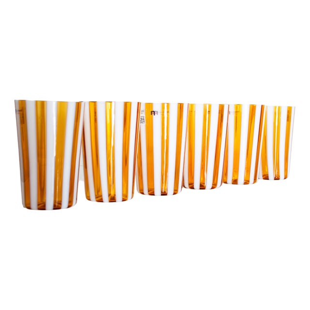 Glasses by Nicola & Alberto Moretti, Set of 6 For Sale