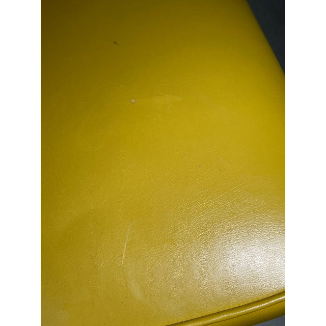 Yellow Mid Century Harter Steel Swivel Office Chair For Sale - Image 8 of 11