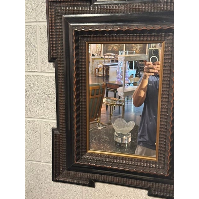 19th C. Portuguese Carved Mirror For Sale In Dallas - Image 6 of 6