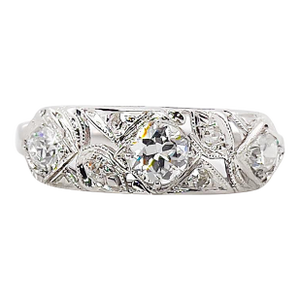 Vintage Old European, Transitional, and Single Cut Diamond Ring, 0.70 Cts, 14k, Size 7.25