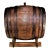 1920s Tabletop Oak Rum Barrel on Stand For Sale