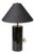 Black Onyx Stone Table Lamp by Westmore Royal Lighting For Sale