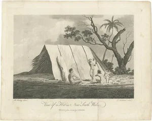 R. Cleveley, Natives in New South Wales, Australia, 1789, Print