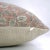 Industrial Handmade Floral Print Decorative Cushion Cover in Thick Linen 16x16 Inch -Haridwar For Sale - Image 3 of 4