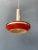 Small Space Age Red and Chrome Pendant Lamp For Sale - Image 6 of 11