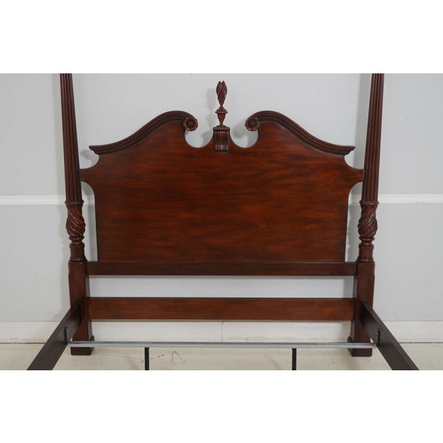 Traditional Henkel Harris Mahogany Model 172 Queen Size Poster Bed For Sale - Image 3 of 12