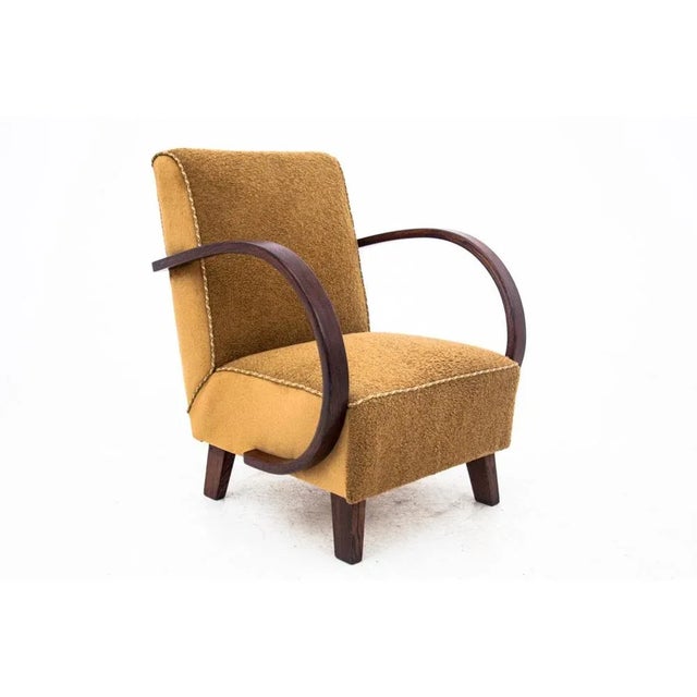 Art Deco Armchair by J. Halabala, Czech Republic, 1930s For Sale - Image 12 of 12
