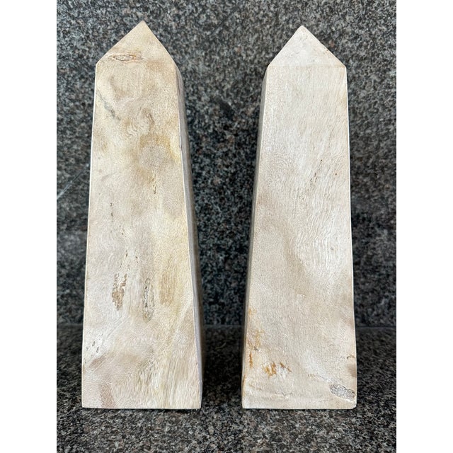Vintage Italian Marble Obelisks - A Pair For Sale - Image 4 of 13