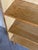 Wood Vintage Oak Bookcase With 3 Open Shelves Scalloped Top Trim and Tapered Legs Denmark 1960s For Sale - Image 7 of 9