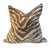 1970s Vintage Pillows in Clarence House Tiger Fabric - A Pair For Sale - Image 5 of 6