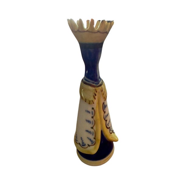 Blue Vintage Viana Portuguese Porcelain Chess Set, 1970, Set of 33 For Sale - Image 8 of 18