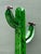 This hand-crafted Saguaro cactus sculpture serves as a vibrant piece of Southwestern folk art, perfectly blending rustic...