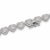 Metal 10k White Gold 6 Ct Natural Diamond Heart Necklace, 20 In For Sale - Image 7 of 9