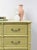 Mid 20th Century Henry Link Bali Hai Tallboy Dresser Green Vintage 5 Drawer Hollywood Regency For Sale - Image 9 of 18