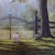 English Setter by the Gate of an Ethereal Garden - Original Oil Painting For Sale - Image 4 of 6
