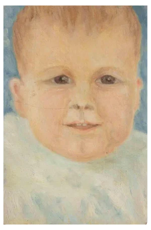 Francesco Settimj, Child, Oil Painting, 1930s
