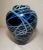 Large Vintage Hand Blown Signed Colin Stone 1985 Iridescent Opal Web Glass Vase For Sale In New York - Image 6 of 10
