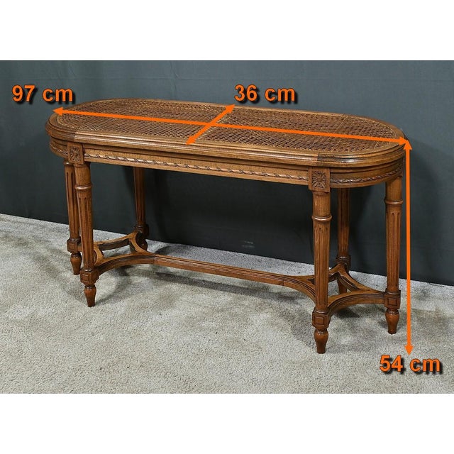 Antique Walnut Piano Bench For Sale - Image 11 of 12