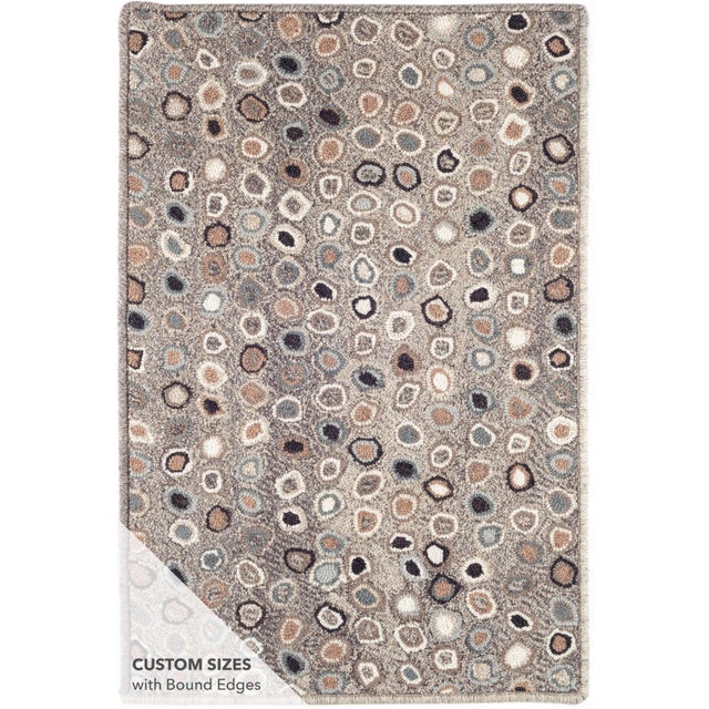 Hand hooked with smaller "mini" loops in a finer-gauge 100% wool yarn, our wool micro-hooked area rugs are flatter and...