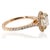 14k Rose gold ring set with 2.80 carat GIA certified O-P color VS1 clarity round diamond 48 smaller round diamonds...