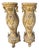 19th Century Ornaments in Chestnut, Set of 2 For Sale