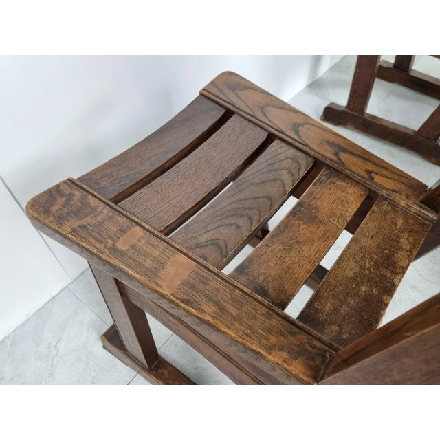 Vintage Brutalist Dining Chairs, 1960s, Set of 6 For Sale - Image 11 of 12