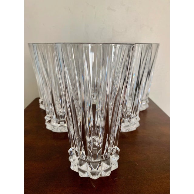 Perfect to serve ice tea to your guests in style! Set/6 Classic Rosenthal pattern crystal glasses with diamond base...