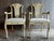 Hollywood Regency Pair of Gustavian Arm Chairs With Bee Upholstery For Sale - Image 3 of 12