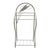 Postmodern Ivory Metal Triple Freestanding Towel Rack For Sale